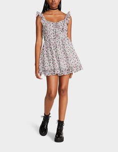 VINTAGE DITSY FLORAL MINI DRESS WHITE MULTI | Women's Floral Dresses – Betsey Johnson Mini Dresses Online, Betsey Johnson Dresses, Womens Floral Dress, Review Dresses, Betsy Johnson, Capped Sleeve Dress, Mini Shift Dress, Ditsy Floral, Stylish Fashion