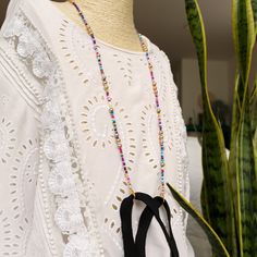 more sunglasses chain in DearDanielleJewelry: https://www.etsy.com/shop/DearDanielleJewelry?ref=seller-platform-mcnav&section_id=28433527 ethnic multi color beads sunglasses chain, glasses necklace. rainbow beads sunglasses necklace. we also have black and white beads options. please check glasses and sunglasses chain section. **framed gems, and charms in the jewelry is plated. *All the jewelry in my shop will be sent in cotton pouch. If you want gift box wrapping, please let us know we will Beads Sunglasses, Beaded Glasses, Beaded Sunglasses, Glasses Necklace, Sunglasses Necklace, Box Wrapping, Sunglasses Chain, Glasses Chains, Beading Embroidery