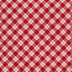 a red and white checkered tablecloth with some small squares on it's surface