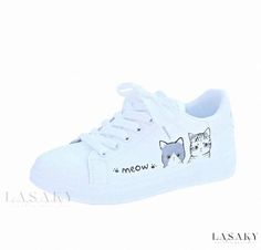 Lasaky - Fashionable Breathable White Shoes - Casual Flat Shoes for Women White Flat Shoes, White Casual Shoes, Casual Flat Shoes, Shoe Sole, Comfortable Flats, White Flats, Flat Sneakers, Casual Flats, Shoes Casual