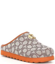 COACH Hadley Signature Jacquard Clogs | Dillard's Coach Slip On Sneakers, Coach Clothing, Coach Shoes Women, Coach Outfits, Fly Shoes, Coach Sneakers, Fashion Shoes Heels, Pretty Shoes Sneakers, Kicks Shoes