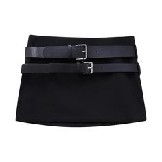 42076882534447|42076882567215|42076882599983|42076882632751 Fitted Black Belted Mini Skirt, Black Belted Skirt For Party, Black Belted Skirt For Night Out, High Waist Black Belted Skirt, Black High Waist Belted Skirt, Belted Black Mini Skirt For Workwear, Black Mini Skort With Belt Loops, Black Workwear Skort With Belt Loops, Black Skort With Belt Loops For Spring