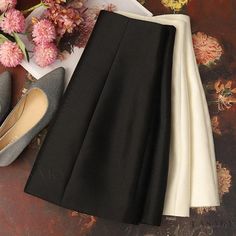 Lasaky - Stylish High-Waisted Half Skirts for Women Elegant Non-stretch Knee-length Bottoms, Elegant Knee-length Bottoms, Elegant High Waist Mini Skirt For Winter, Elegant High Waist Winter Mini Skirt, Elegant Stretch Mini Skirt For Winter, Non-stretch Elegant Midi Skirt, Elegant High Waist Non-stretch Mini Skirt, Elegant Non-stretch High Waist Mini Skirt, Elegant Non-stretch Lined Skirt