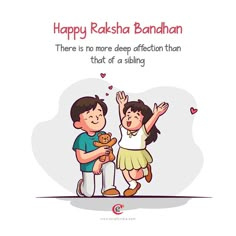 a boy and girl standing next to each other with the caption happy rahsa banhan there is no more deep affection than that of a sibling