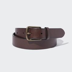 Vintage Belt | UNIQLO US Vintage Brown Belt For Business, Classic Leather Belt Buckle With Antique Design, Casual Brown Belt With Brass Buckle, Brown Leather Belt Buckle With Metal Pin, Casual Leather Belt Buckles With Antique Buckle, Classic Vintage Brown Belt With Brass Buckle, Classic Distressed Brown Belt With Antique Buckle, Classic Brown Belt With Brass Buckle, Brown Leather Belt Buckles With Antique Buckle