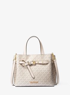 Emilia Small Logo Satchel | Michael Kors Everyday Handbag, Best Purses, Latest Bags, Michael Kors Outlet, Mk Bags, Cute Purses, Michael Kors Handbags, Best Bags, Signature Print