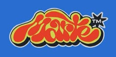 an image of the word love in graffiti style on a blue background, with stars