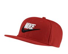 Nike Youth Futura Pro Cap in Univ Red/Black Trendy Flats, Nike Branding, Unisex Accessories, Sustainable Materials, Trend Setter, Dri Fit, Caps Hats, Trucker Hat, Sustainability