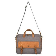 The Valley Oak Messenger embodies robust elegance and versatile functionality for both the discerning urbanite and the adventurous trailblazer. Handcrafted with meticulous attention to detail, this bag combines the ruggedness of 100% genuine leather with the resilience of recycled hardware. Its 100% cotton lining and vegetable-based dyes tell a story of quality and eco-consciousness. This bag features external and internal pockets, including a padded laptop compartment, and a main zipper closure with a strap buckle flap, ensuring secure and organized storage. | TSD Brand Valley Oak Messenger, Grey Organized Storage, Tell A Story, The Valley, Consciousness, Storage Organization, Genuine Leather, Buckle, Laptop, Zipper