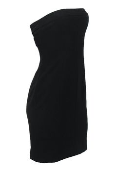 Keep it classic in this LBD from Moschino! The timeless fashion staple is given a sexy twist in a bodycon silhouette. Let this sultry frock be your next go-to closet favorite. Whether you're off to the club or a cocktail party, you'll rock this dress with sky high heels and a bold red lip. Size 6 Shell: 64% Triacetate, 36% Polyester Lining: 85% Rayon, 15% Spandex Concealed back zipper Lined Bodycon silhouette Straight neckline Sleeveless, strapless Bust 32" Waist 32" Total length 28" Black Strapless Bodycon Dress, Strapless Bodycon Dress, Bold Red Lips, Buy Shoes Online, Red Lip, Size 6 Dress, Sky High, The Club, Cocktail Party