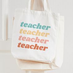 The perfect gift for any teacher (or yourself). This stylish tote features a boho color palette. Customize the colors by clicking the 'Customize Further' option. Boho Color Palette, Teacher Bags, Boho Color, How To Work, Fathers Day Cards, Colorful Boho, Work At Home, Teacher Appreciation, Note Pad