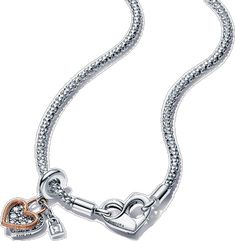 Elegant Sterling Silver Charm Necklaces With Removable Charms, Elegant Valentine's Day Dangle Charms, Elegant Dangle Charms For Valentine's Day, Elegant Jewelry With Removable Heart Charms, Elegant Heart Pendant Jewelry With Removable Charms, Silver Jewelry With Removable Heart Pendant Charms, Elegant Metal Charms With Chain, Elegant Metal Charms With Chain Detail, Elegant Heart-shaped Dangling Charms