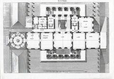 the floor plan for an old house with several rooms and two floors, including a second story