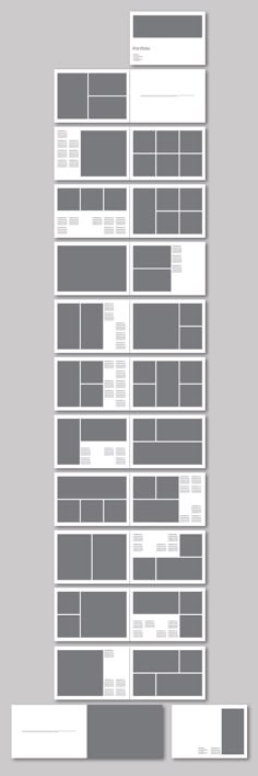 an image of a page layout for a webpage with multiple sections in grey and white