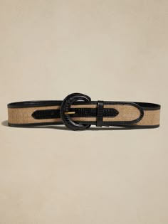 The ideal accessory for warm-weather adventures, this luxurious belt is modeled after a piece from our archives, crafted from luxurious linen and complimented with sturdy leather details and a leather-wrapped buckle.  Designed to be worn at the waist.  Designed to be worn at the waist.  Width: 2" XS: 27-31" S: 29-33" M: 31-35" L: 34-38" XL: 38-42" XXL: 42-46" Luxury Belts Women, Luau Costume, Hiking Sunglasses, Beach Sun Glasses, Hawaiian Clothing, Sunglasses Men Vintage, Luxury Belt, Retro Frame, Luau Birthday Party