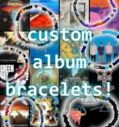 BAND BANDZ... 🎸 WEAR your favorite albums!! these are fully customizable so pick ANY album or albums (not just the ones in the photo, ANY ALBUM IN THE WORLD) & wear beads in those colors!! 🎵 these photos are some examples <3 Favorite Albums, Really Cute Outfits, Green Day, Things To Buy, Arm Band, Marketing And Advertising, Etsy App, Selling On Etsy, Sell On Etsy