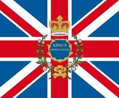 the british flag with a crown on it's head and an inscription that reads king's coronation