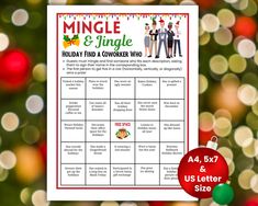 a printable christmas game for the holidays