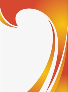 an orange and yellow background with white swirls on the bottom, and red center