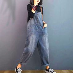 Japanese Overalls, Denim Jumpsuits, Womens Jumpsuits Casual, Winter Jumpsuit, Jumpsuits Women, Jumpsuit Casual, Spring Summer 2023, Belt Style, Long Jumpsuits