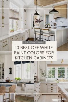 the top 10 best off white paint colors for kitchen cabinets