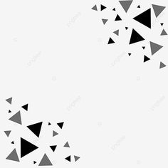 an abstract black and white background with triangles in the corner, triangle, pattern png and psd