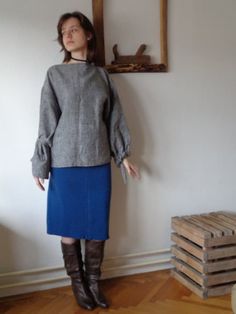 "* only one available MATERIAL: 100 % wool WIDTH: 50 cm / 19.68 \" LENGTH:: 67 cm / 26.37 \" CARE: hand-wash * if any questions _ do not hesitate to ask" Fall Pleated Skirt For Daywear, Fall Workwear Pencil Skirt, Wool Relaxed Skirt For Spring, Wool Relaxed Fit Skirt For Spring, Blue Skirt For Workwear In Winter, Blue Pencil Skirt For Workwear In Fall, Spring Long Wool Skirt, Blue Office Skirt For Fall, Blue Fall Pencil Skirt For Work