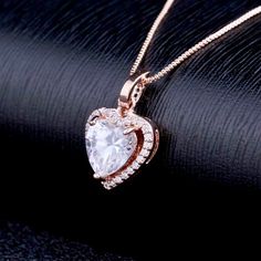 Wedding Jewelry - Heart CZ Bridal Necklace - Available in Silver and Rose Gold Elegant Diamond White Heart Charm Necklace, Formal Cubic Zirconia Jewelry With Heart Charm, Rose Gold Double Heart Jewelry For Party, Elegant Double Heart Charm Necklace, Elegant Heart Charm Necklace For Weddings, Wedding Jewelry With Heart Charm In Cubic Zirconia, Formal Double Heart Cubic Zirconia Jewelry, Wedding Jewelry With Cubic Zirconia Heart Charm, Cubic Zirconia Heart Charm Jewelry For Wedding