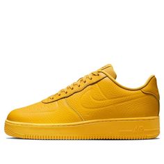 Nike Air Force 1 Low Waterproof 'University Gold' FB8875-700 Modern Yellow Sneakers For Streetwear, Yellow Leather Sneakers For Streetwear, Nike Gold Sneakers For Streetwear, Nike Gold Sneakers With Boost Midsole, Nike Air Force 1 Sports Leather With Embossed Logo, Yellow Leather Sneakers, Casual Nike Air Force 1 Leather For Streetwear, Casual Leather Nike Air Force 1 For Streetwear, Sporty Gold Sneakers For Streetwear