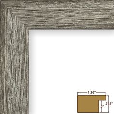 a wooden frame with measurements for the width