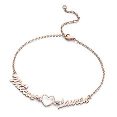 This customized copper bracelet comes in three colors to choose from and can be engraved with two names. It is the most unique and meaningful gift for mom, girlfriend, and fiancee. Mother Day Message, Hope Necklace, Beauty Equipment, Symbol Necklace, Copper Material, Custom Name Necklace, Copper Bracelet, Knot Necklace, Watch Gifts