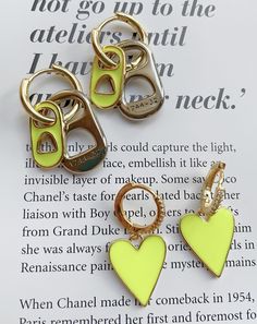 Combined neon soda caps gold plated earrings Neon Yellow Trendy Jewelry For Party, Trendy Neon Yellow Jewelry For Party, Trendy Neon Jewelry, Trendy Neon Jewelry For Party, Trendy Gold Enamel Earrings, Trendy Yellow Hoop Earrings For Gift, Trendy Yellow Hoop Earrings As Gift, Trendy Neon Yellow Earrings For Gifts, Trendy Gold Enamel Hoop Earrings