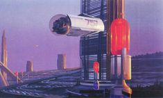 an image of a futuristic city that looks like it could be in the future era