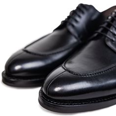 Ready to conquer the day? We’ve taken our timeless split toe derby silhouette and made it deep, dark, and black. This is a traditional, rich and refined shoe has an edge over the classic cap toe oxfords. We’ve also made this dress shoe with a Dainite sole so you can wear them all year round. Whether it's a formal events, or a night out with friends this is the perfect allrounder. Upper: Full-grain Italian leather Sole: Dainite lugged sole, British made* Construction: 360° Storm Goodyear welt (Re Goodyear Welt, Derby Shoes, Lug Sole, Italian Leather, Formal Event, Derby, Dress Shoes Men, Oxford Shoes, Dress Shoes