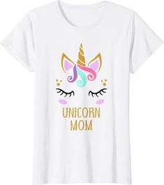 Cute Unicorn Mom T-shirt, Birthday Gift, Baby Shower Party Unicorn Birthday Shirts Family, T Shirt Unicorn Birthday, Momma Unicorn Shirt, Birthday White T-shirt With Unicorn Print, Unicorn Mom, Affordable Unicorn Print T-shirt For Birthday, Unicorn Shirt, Cute Unicorn, Baby Shower Party