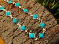 Natural Turquoise, Bracelet-925 Sterling Silver Jewelry With Gemstone  Bracelet- For Girls & Women Gift item handmade bracelet gift item jewelry : Bracelet weight : 5.50  gram shape : Square  stone : Turquoise JEWELCO JAIPUR Wholesaler & Manufacture of all 925 Starling Silver  Jewelry # Thank you Blue Southwestern Sterling Silver Bracelet Gift, Southwestern Blue Sterling Silver Bracelet As A Gift, Southwestern Blue Sterling Silver Bracelet Gift, Southwestern Style Blue Sterling Silver Bracelet Gift, Southwestern Turquoise Bracelets As Gift, Bracelet Minimalist, Bracelet Wedding, Square Stone, 925 Silver Bracelet