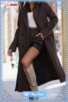 Casual and Comfortable Winter Jacket Long Sleeve Suit, Elegant Jacket, Suit Collar, Stylish Coat, Vest Coat, Stylish Jackets, Woolen Coat, Belleza Natural, Sweater Coats