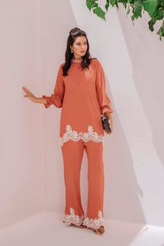 Spring Silk Pant Set With Long Sleeves, Chic Chiffon Sets For Spring, Spring Silk Palazzo Set With Long Sleeves, Silk Long Sleeve Pant Set For Summer, Silk Pant Set With Long Sleeves For Summer, Fitted Silk Palazzo Set For Spring, Spring Silk Fitted Palazzo Set, Elegant Palazzo Set For Spring Party, Summer Formal Chiffon Sets