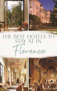 the best hotels to stay at in florence cover art for hotel brochure