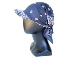 Mens Visor, Du Rag, Far Rockaway, White Bandana, Black Bandana, Blue Bandana, Cotton Bandanas, Bleached Denim, Red Bandana