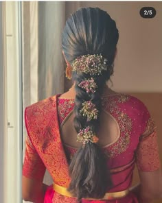 Engagement Hairdo Indian, Front Puff Bridal Hairstyles, Venni Hairstyles, Hairdo For Saree Hairstyles, Tamil Muhurtham Hairstyles, Hairstyle For Frock Indian, Telugu Bride Hairstyles Bridal Braids, Hair Styles For Function Indian, South Indian Bridal Hairstyles For Muhurtham