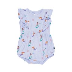 Our hearts are aflutter for this classic bubble romper that’s as cute as can be. Flutter sleeve details add the sweetest touch, while the bubble silhouette creates an adorable all-in-one outfit. Crafted from soft, stretchy bamboo, this lightweight romper keeps little ones cool and comfortable throughout the warmer months. 97% Rayon made from Bamboo, 3% Spandex Flutter sleeves Inseam snap closures Single snap closure at the back Bubble silhouette Cute Cotton Bubble Romper With Ruffle Hem, Flutter Sleeve Bubble Romper With Ruffles For Playtime, Cute Cotton Bubble Romper With Flutter Sleeves, Short Sleeve Bubble Romper With Ruffles For Playdate, Short Sleeve Ruffle Bubble Romper For Playdate, Playful Cotton Bubble Romper With Flutter Sleeves, Cute Flutter Sleeve Bubble Romper For Playtime, Cute Bubble Romper With Flutter Sleeves For Playtime, Cute Bubble Romper With Flutter Sleeves For Playwear