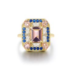 Art Deco Cocktail, Sapphire Cocktail Ring, Womens Rings Fashion, Jewelry Studio, Cubic Zirconia Rings, Fashion Ring, Men's Jewelry Rings, Art Deco Inspired, Jewelry Wedding