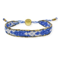 Bali Friendship Bracelet - Azure Blue and White - Love Is Project Adjustable Jubilee Bracelet For Friendship, Casual Jewelry With Adjustable Band For Friendship, Casual Jubilee Bracelet Jewelry For Friendship, Casual Jubilee Bracelet For Friendship, Casual Blue Beaded Bracelets, Casual Blue Beaded Braided Bracelet, Blue Adjustable Bracelets For Everyday Wear, Casual Blue Beaded Bracelets With Adjustable Length, Blue Beaded Braided Bracelets For Friendship