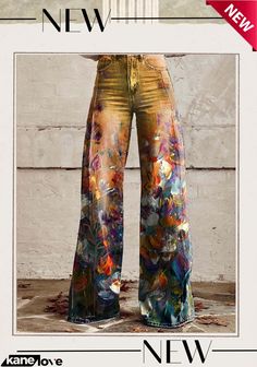 Women's Floral Print Casual Wide Leg Pants Casual Wide Leg Pants, Chic Woman, Leg Pants, Wide Leg Pants, Elevate Your Style, Womens Bottoms, Wide Leg, Floral Print, Floral Prints