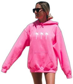 Trendy Letter Print Sweatshirt For Beach, Cotton Hoodie For Summer Vacation, Trendy Spring Beach Sweatshirt, Trendy Beach Season Hoodie Sweatshirt, Trendy Sweatshirt For Beach In Spring, Summer Vacation Cotton Hoodie, Trendy Summer Beach Sweatshirt, Casual Beach Hoodie Top, Summer Casual Hoodie With Letter Print