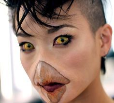 makeup fake nose beak - Google Search Carnaval Make-up, Bird Makeup, Halloweenský Makeup, Animal Makeup, Prosthetic Makeup, Movie Makeup, Special Fx Makeup, Theatrical Makeup, Special Effects Makeup