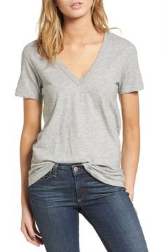 2019 $90 RAG & BONE The Vee Tee V Neck Tshirt Outfit, V Neck Tshirt, Wool Turtleneck, Rag And Bone, Tshirt Outfits, Cut Shirts, Mom Style, Rag & Bone, Cotton T Shirt