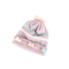 Vintage 80s Soft Acrylic Knit Pastel Purple Lavender Mini Bow Fitted Beanie Winter Hat Fun 1980s winter hat: Made from a soft acrylic knit, light purple with a lower pale pink stripe, super cute little mini bows on the front and one on the top.  Clean, no issues.  Label: Heart Throb Purple Winter Hat For Cold Weather, Purple Warm Hats For Cold Weather, Warm Purple Hats For Cold Weather, Purple Warm Hats One Size Fits Most, Cute Purple Beanie Hat, Warm Purple Beanie For Winter, Warm Purple Winter Beanie, Purple Knitted Beanie One Size, Purple Knitted Beanie, One Size