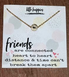 Friendship necklace, bestfriend gift, dainty triple heart, simple jewelry, gift for her, best friend birthday, chirstmas friendship gift Need a super thoughtful gift for a friend for any occasion? Can't go wrong with this one. This hand-stamped heart necklace is precious. Choose either a silver or gold finish chain. It is simple, dainty and super cute. Add gift box that is super cute and ready to give to that lucky person! Chain 18 inches with 2 inch adjustable extension available per request. * Meaningful Adjustable Necklace For Best Friend, Adjustable Meaningful Necklace For Best Friend, Personalized Dainty Necklace For Friendship, Dainty Personalized Necklace For Friendship, Dainty Personalized Friendship Necklace, Nickel-free Charm Necklaces For Best Friend Gift, Cute Adjustable Necklaces For Best Friend Gift, Dainty Nickel-free Necklaces For Friendship, Adjustable Hypoallergenic Necklace For Friendship